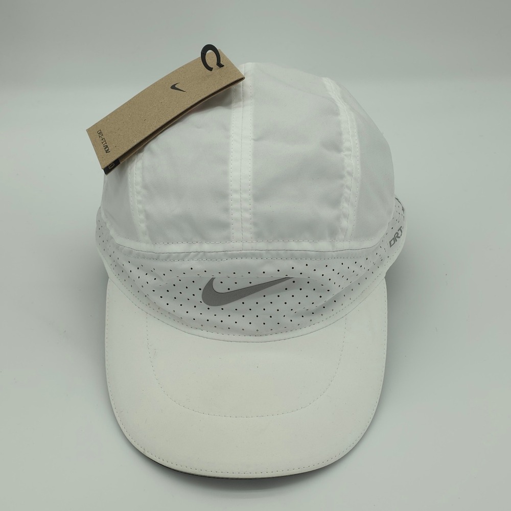 Nike Dri FIT ADV Fly Hat Cap Mens L XL White Running Hiking Gym Lightweight